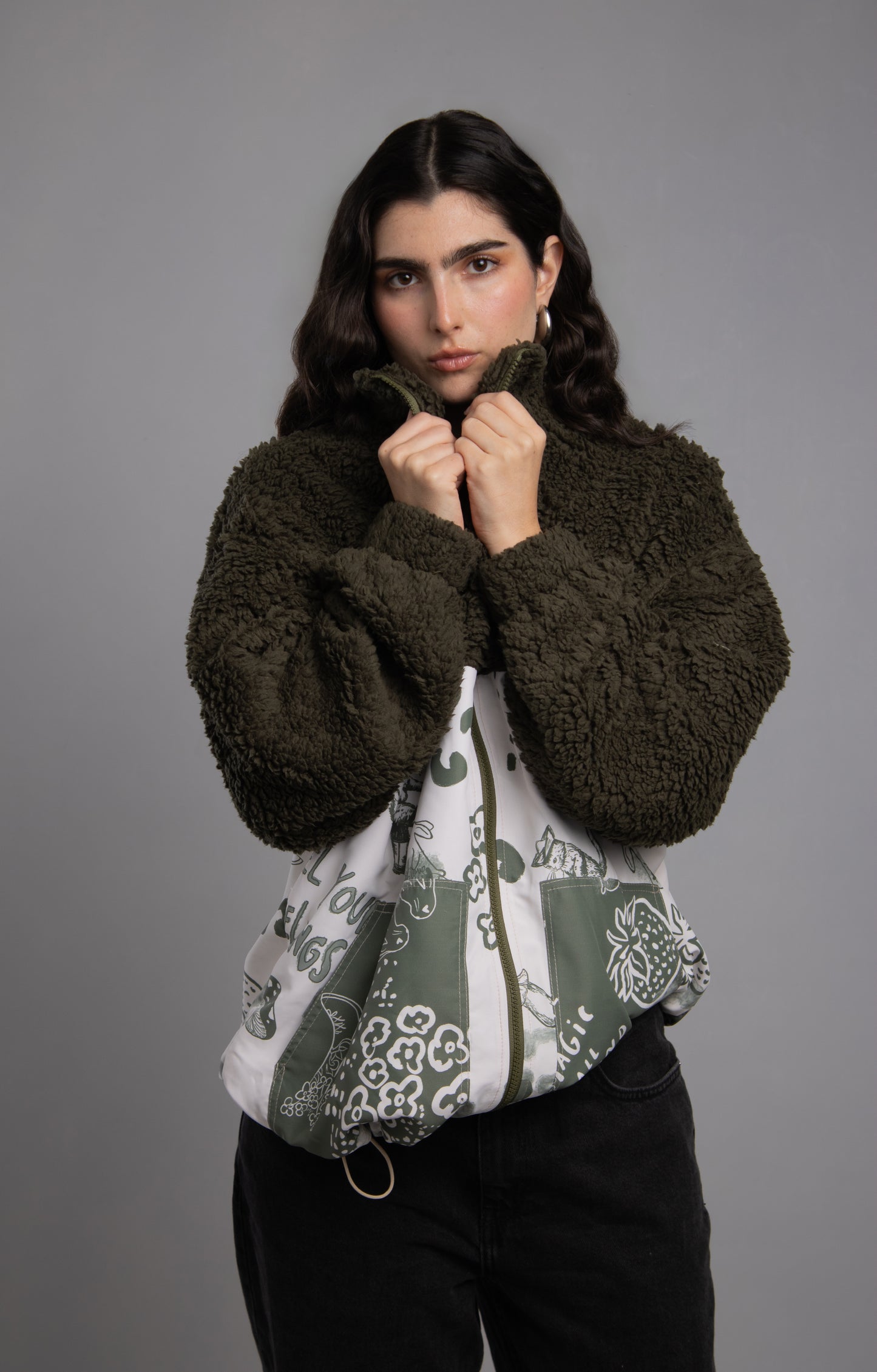 CHAQUETA OVEJERA GROW DREAMS VERDE