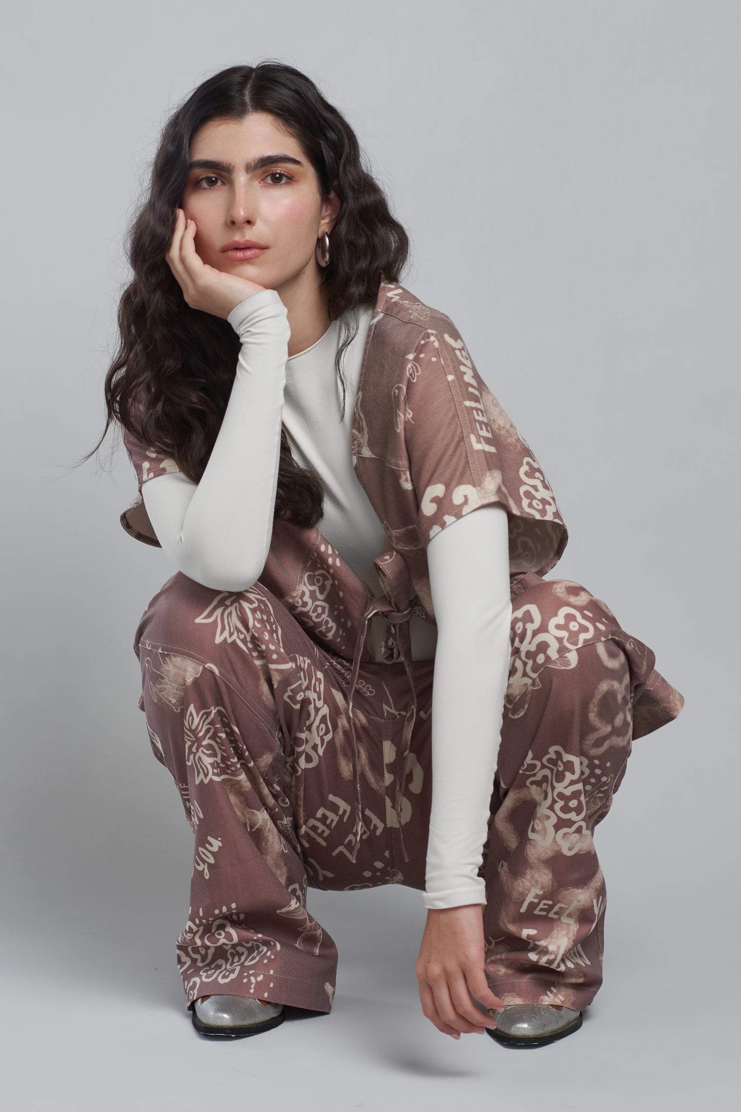 PANTALON DRIL GROW DREAMS CAFE