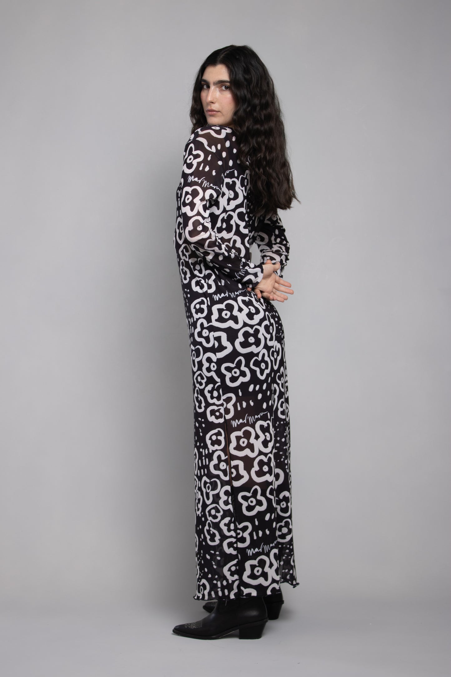 VESTIDO MESH FLOWERS