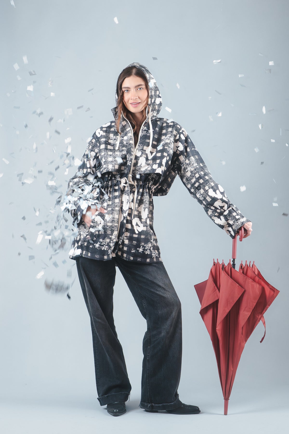 RAINCOAT WONDER LINES NEGRO
