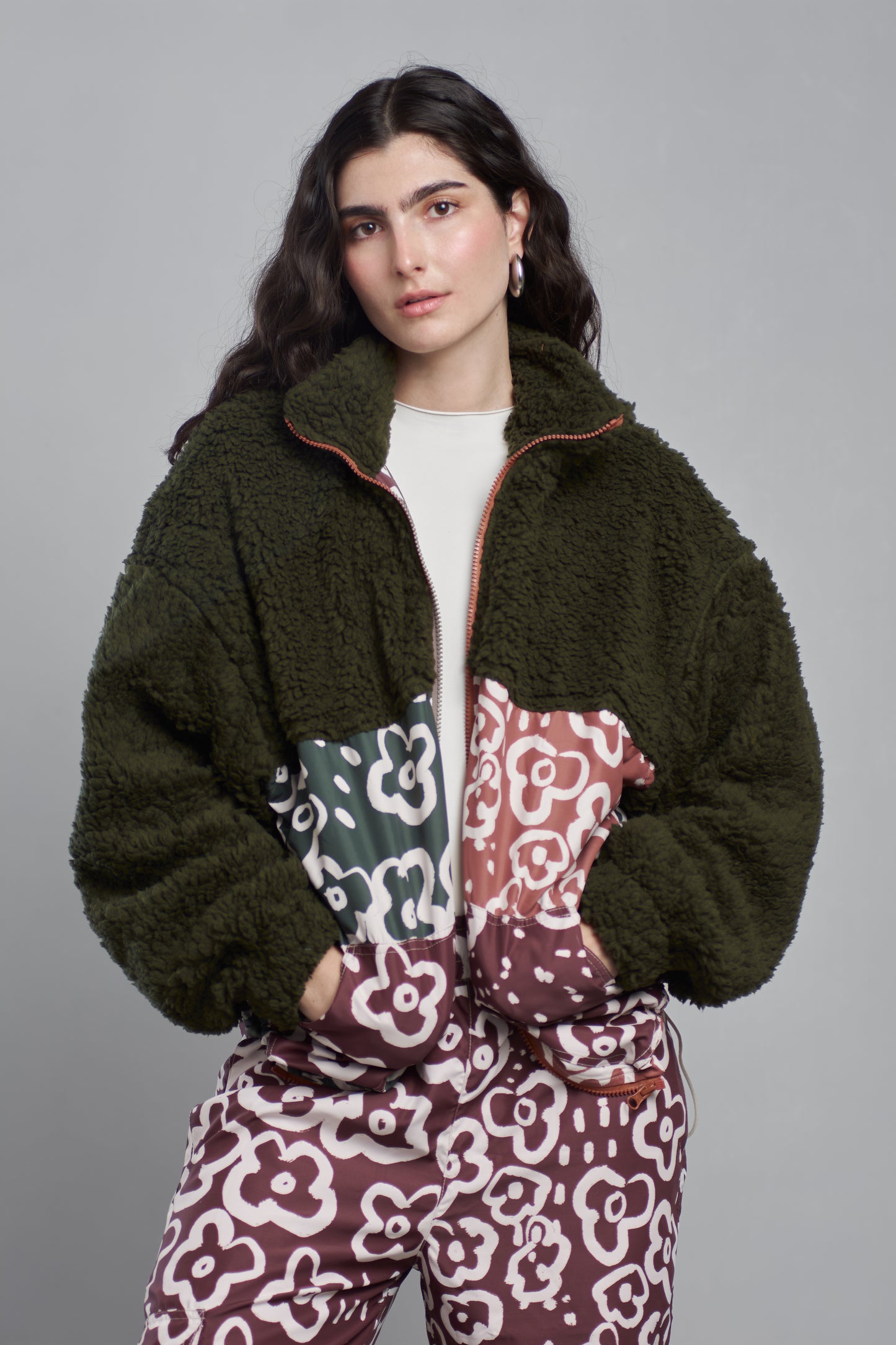 CHAQUETA OVEJERA FLOWERS