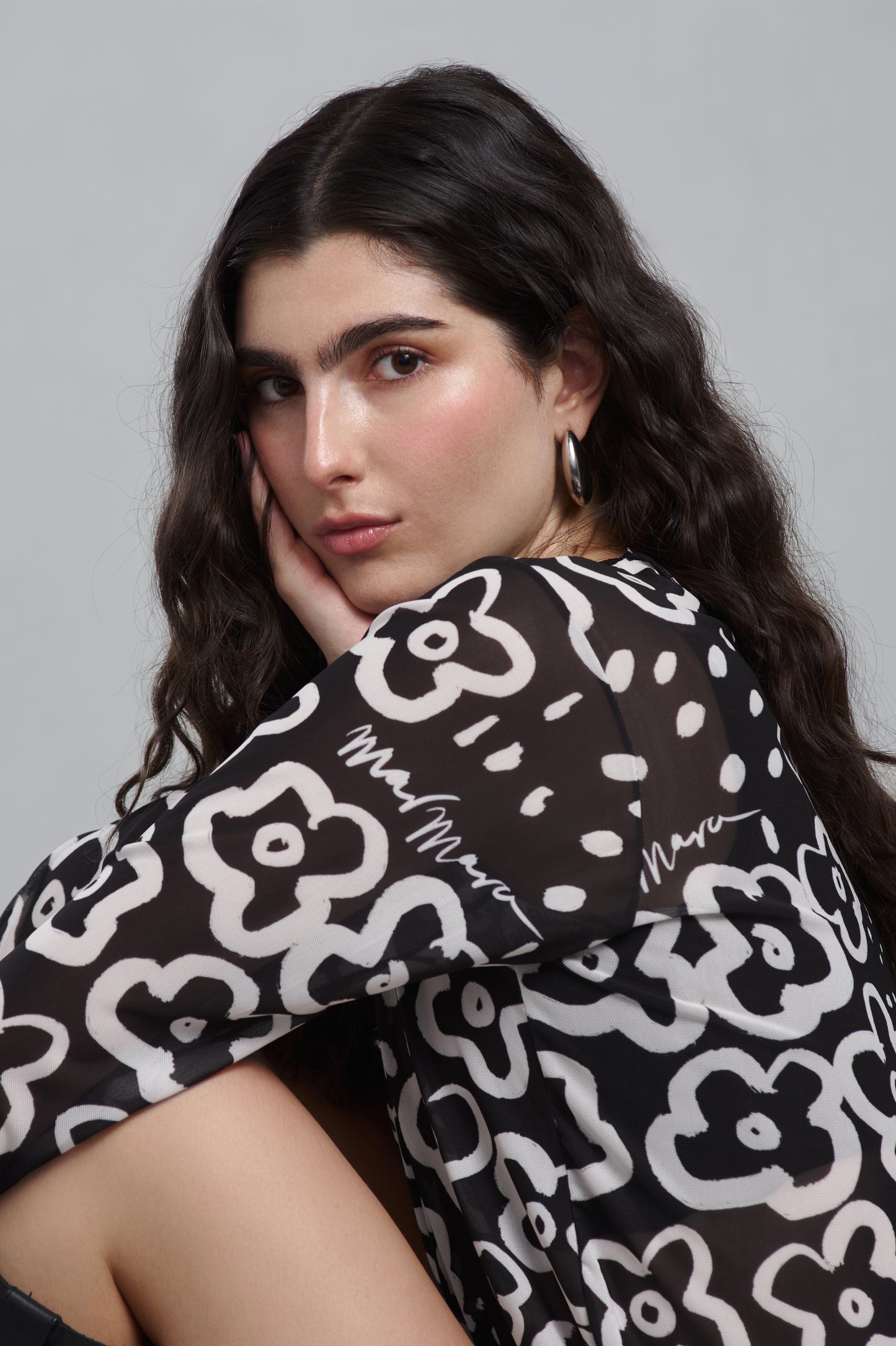 VESTIDO MESH FLOWERS