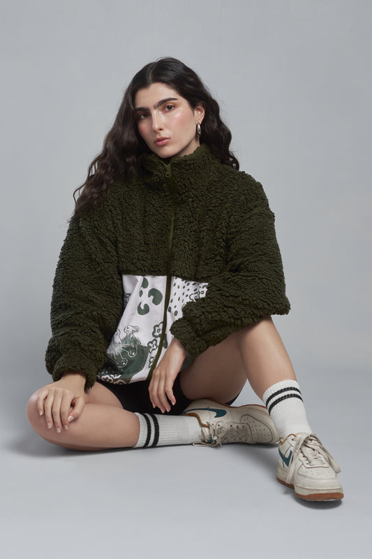 CHAQUETA OVEJERA GROW DREAMS VERDE